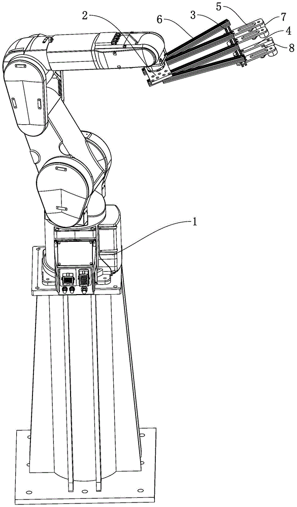 风扇支架生产用取放料机械手的制作方法