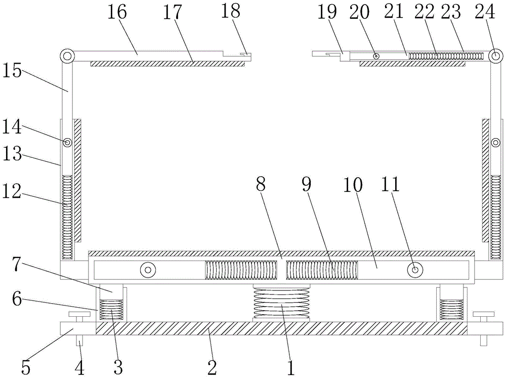 一种新能源汽车用电池固定减震装置的制作方法