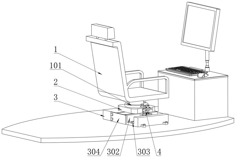 蛟龙号模拟设备的滑动座椅的制作方法