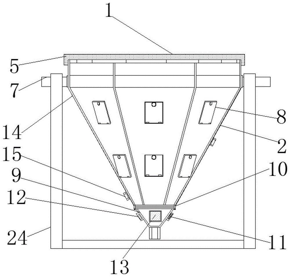 一种生产改性高分子聚合物造粒机的进料漏斗的制作方法