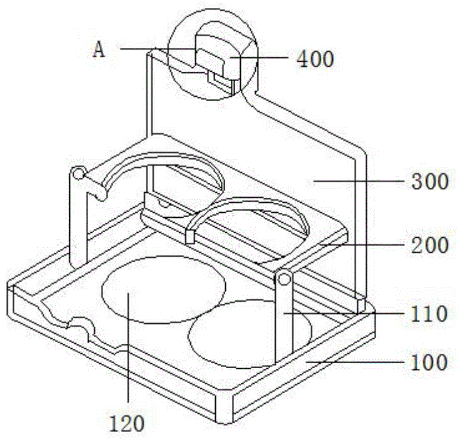 一种应用在汽车副仪表板扶手箱内的新型翻转式杯托的制作方法