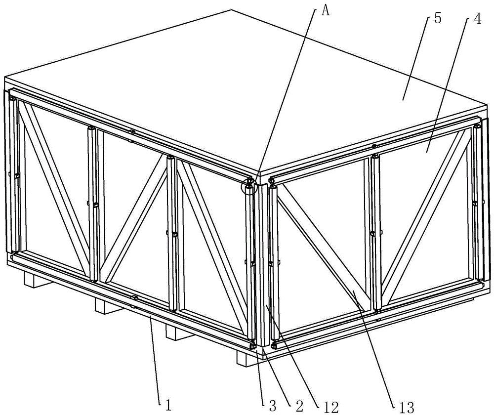 防撞击钢木包装箱的制作方法