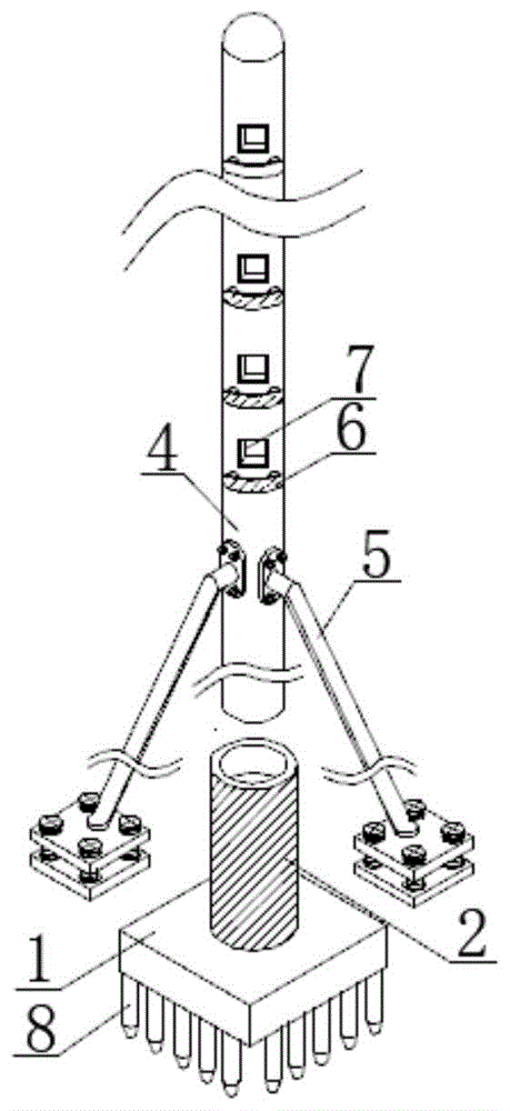 一种配电网建设用支护斜支撑结构的制作方法
