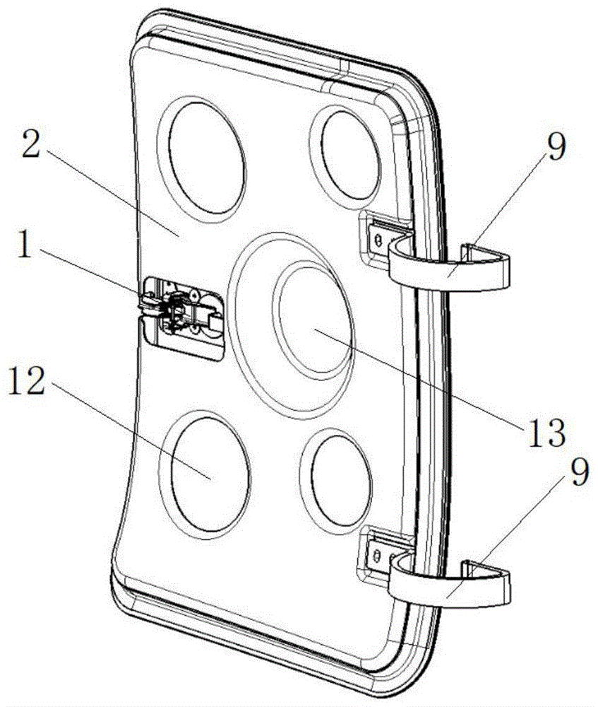 本实用新型属于小型飞机舱门领域,具体涉及一种小型飞机行李舱门.