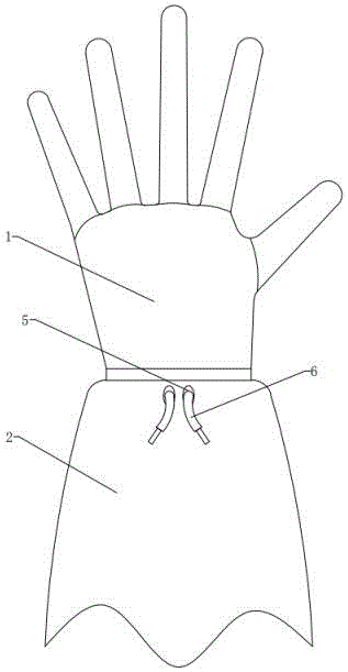 一种拼接式上端紧固医用手套的制作方法