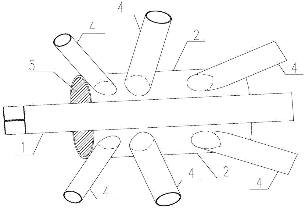 一种圆钢管与H型钢的连接节点的制作方法