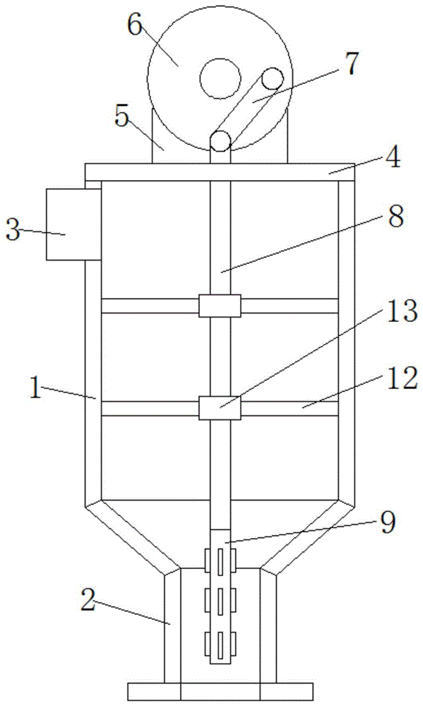 一种纺纱用防堵塞上料装置的制作方法