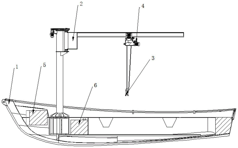 一种小型半自动海带拖拽采收船的制作方法