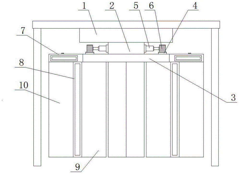 环柱自动旋转门结构的制作方法