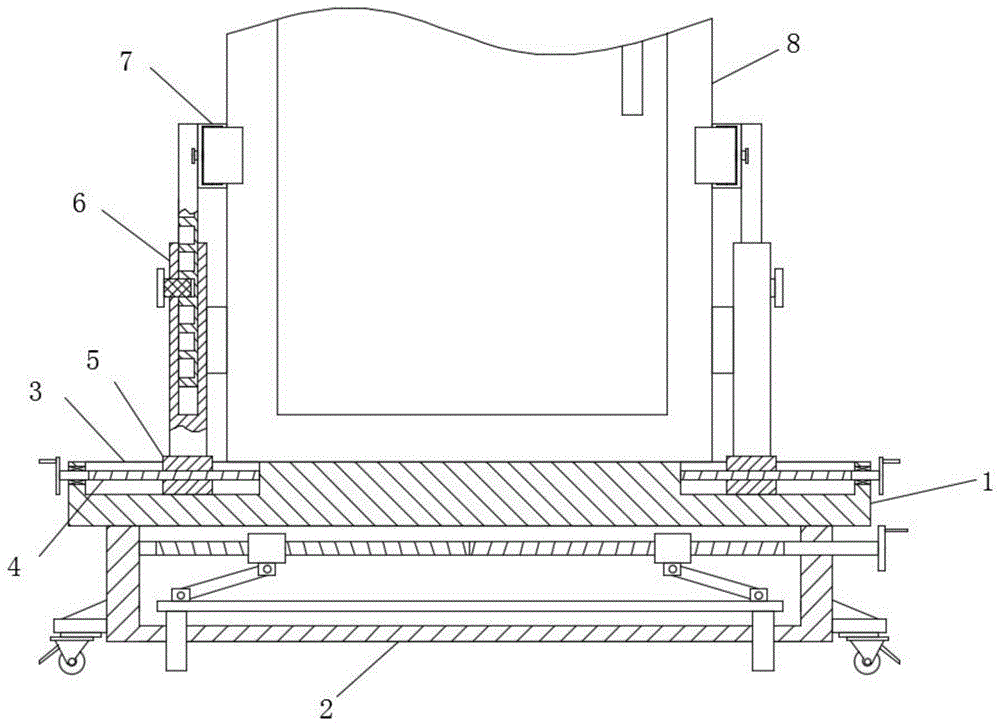 一种高低压开关柜体用的支撑装置的制作方法