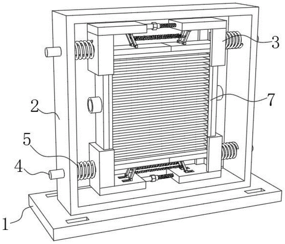 一种基于减震组件的高抗震散热器的制作方法