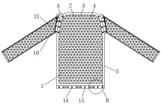 一种运动服内外层可拆分式透气网面结构的制作方法