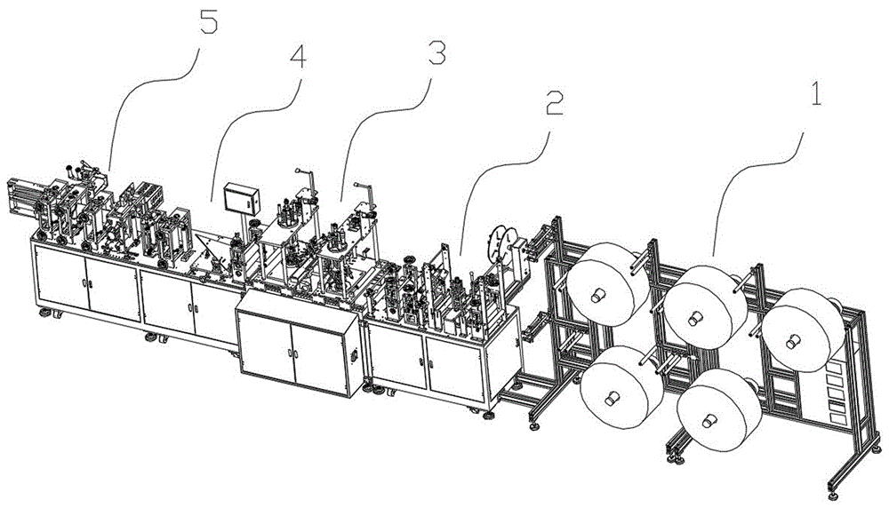 鼻梁焊接式全自动KN95口罩机结构及工作方法与流程