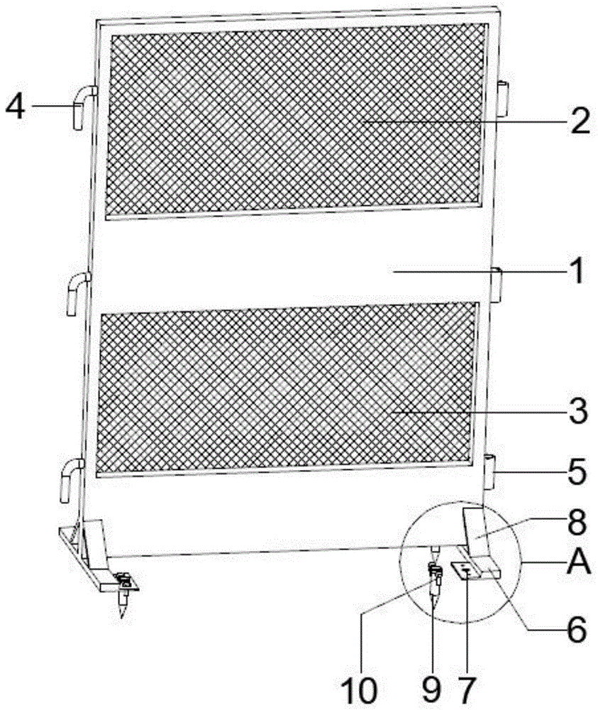 一种建筑施工用安全隔离栏的制作方法