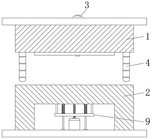 一种塑料格栅生产用注塑模具的制作方法