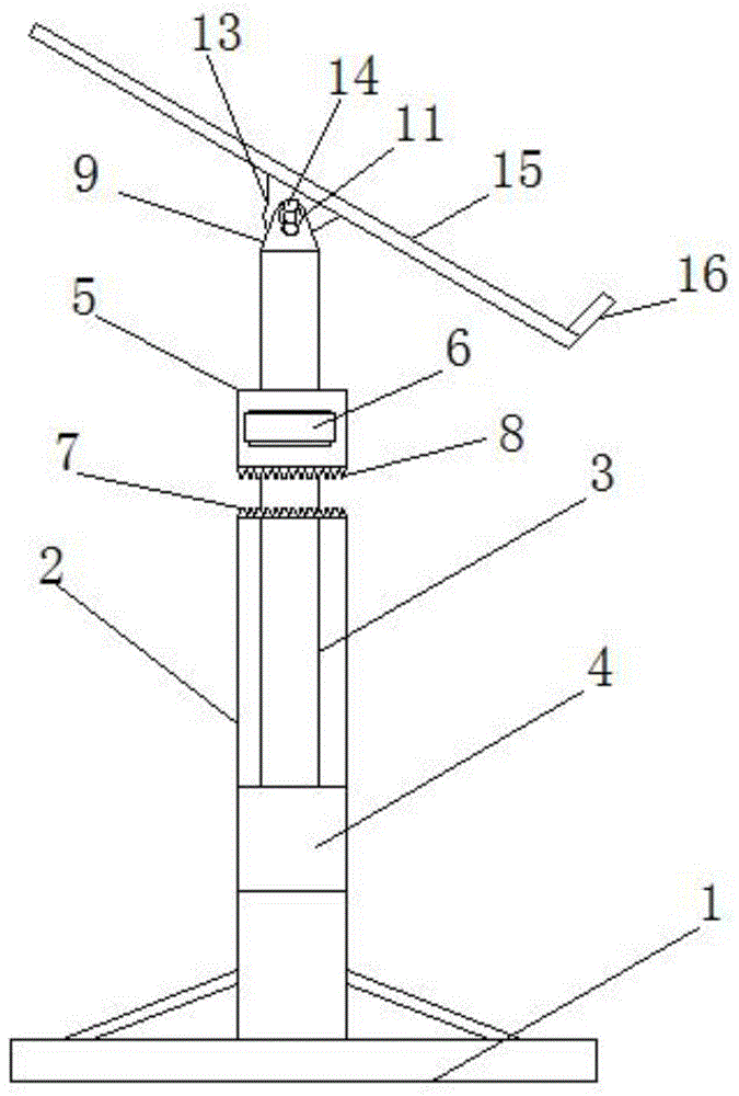 一种建筑美术设计绘画架固定装置的制作方法