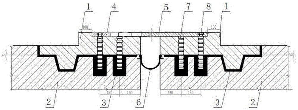 一种桥梁伸缩缝的连接结构的制作方法