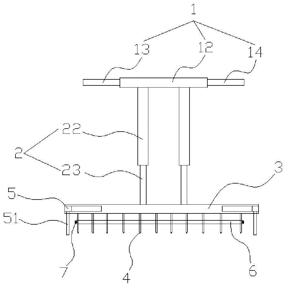 一种可调节的扦插打孔装置的制作方法