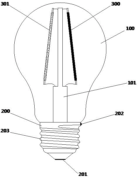 一种自带调色功能的led灯泡的制作方法