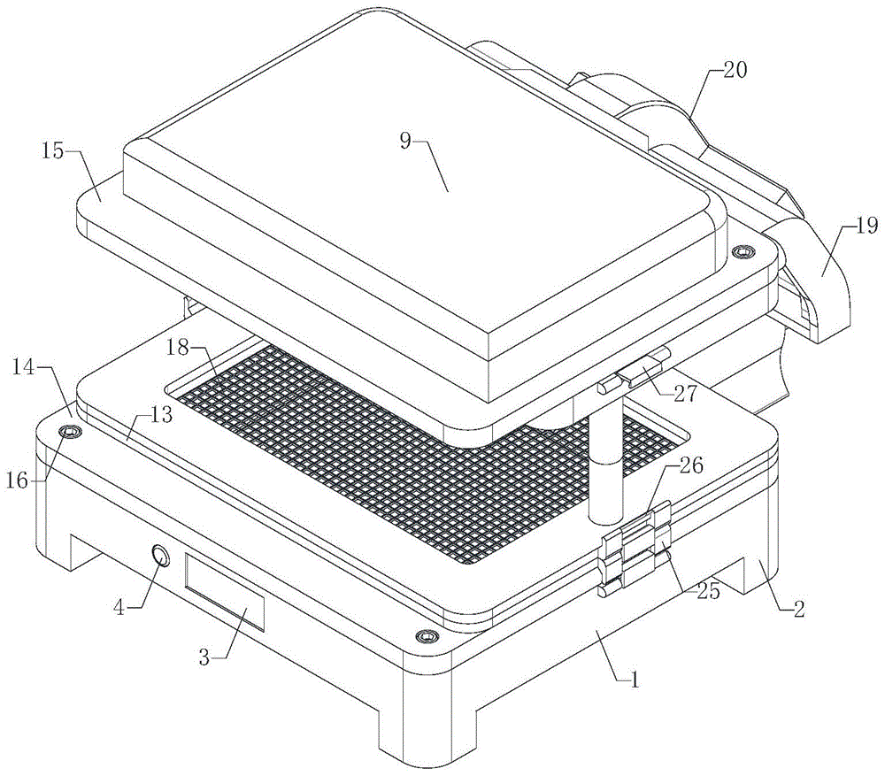一种PC拉杆箱吸塑机密封装置的制作方法