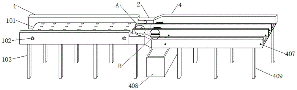 一种胶带生产传送用梳理支架的制作方法