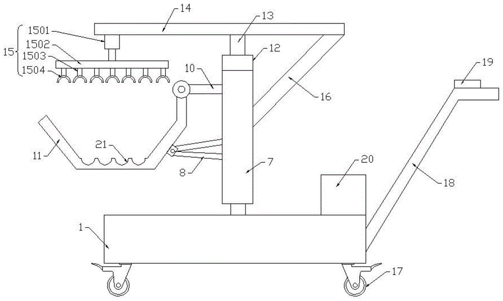 一种土建施工用搬运推车的制作方法