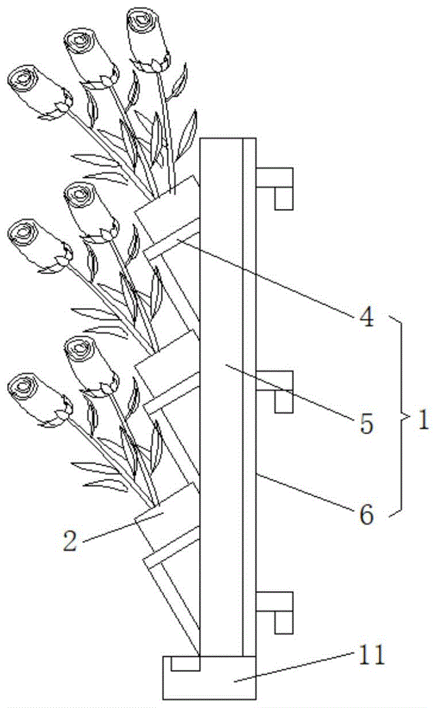 一种用于墙体绿化环保型栽植装置的制作方法