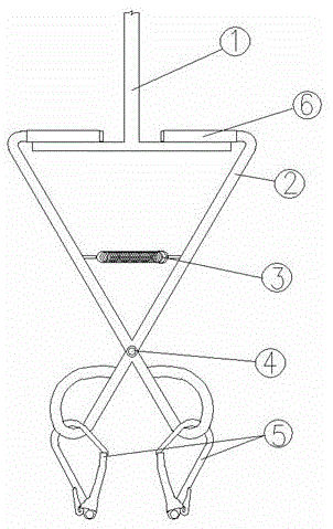 用于H型钢梁下翼缘板的剪刀式挂钩的制作方法