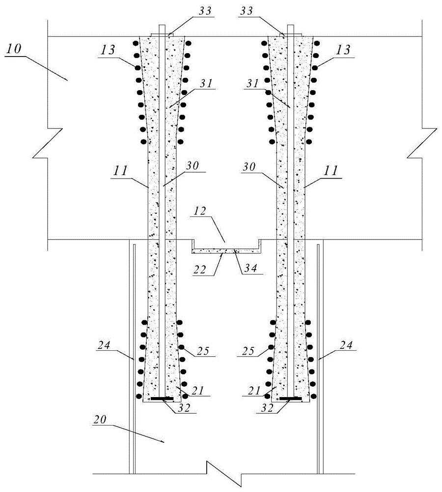 预制墩柱与预制盖梁预加力法快速连接构造的制作方法