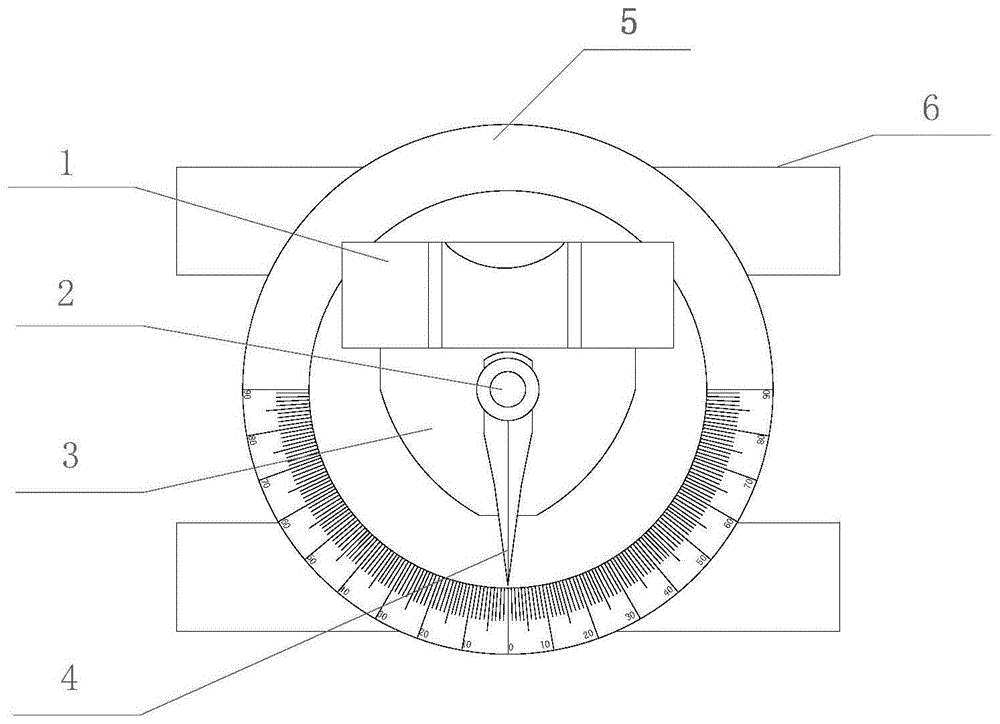 一种激光指向仪坡度量角器的制作方法