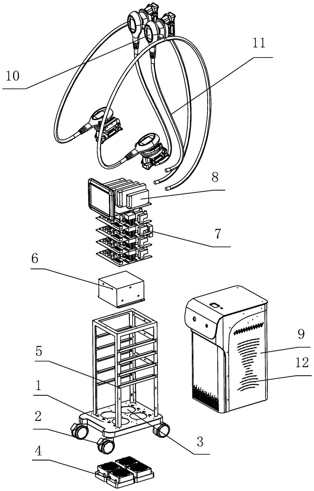 一种冷冻冷脂机的热交换器装配结构的制作方法