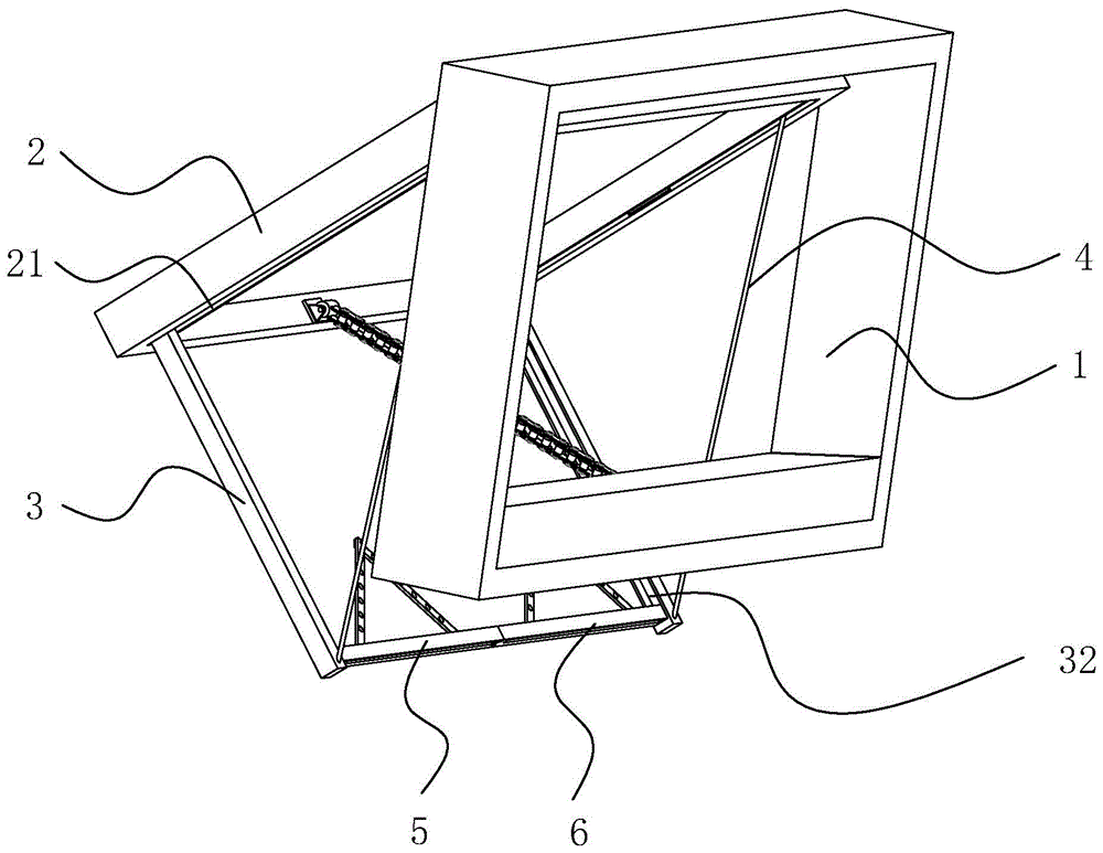 一种电动上悬窗的制作方法