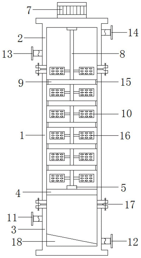 筛板萃取塔的制作方法