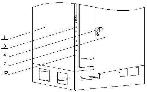 一体化机柜合金钢门锁的制作方法