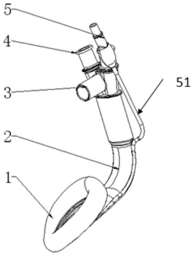 一种可在纤维支气管镜下放置支架的单管喉罩的制作方法