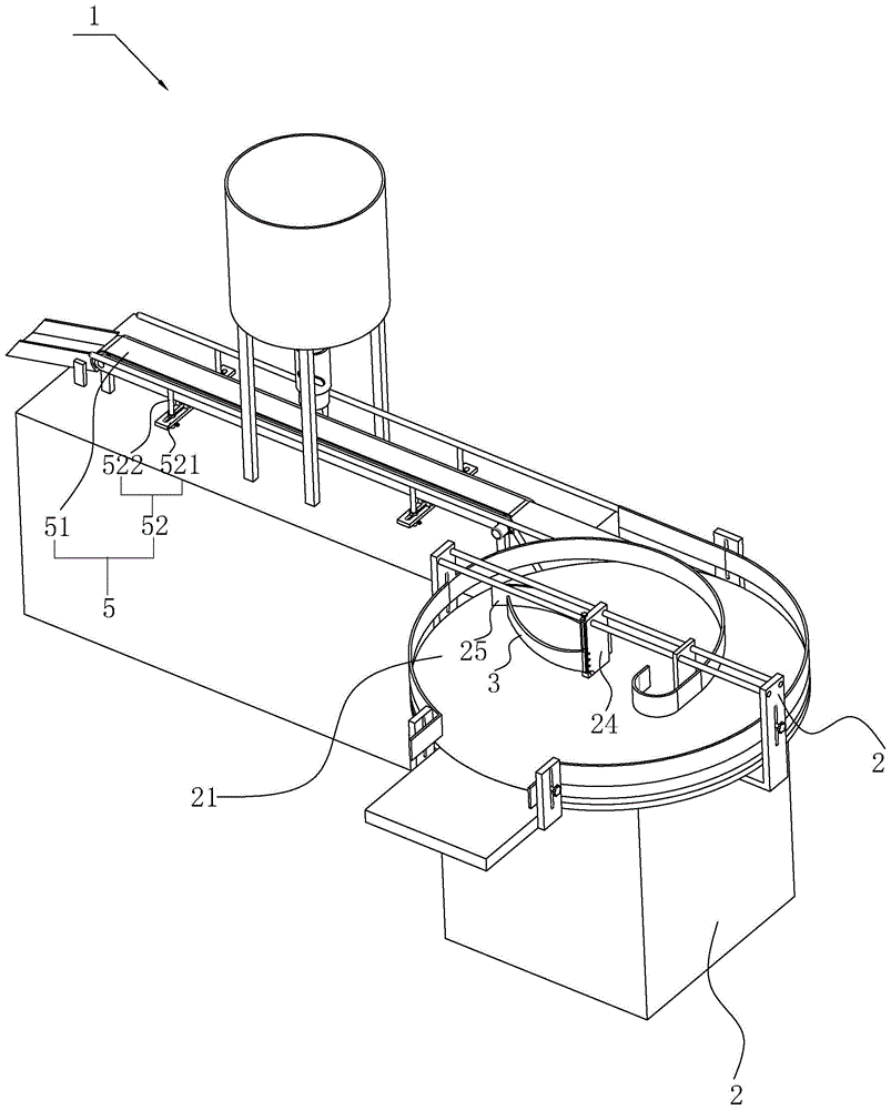 一种膏体灌装机的可调节输送限位装置的制作方法