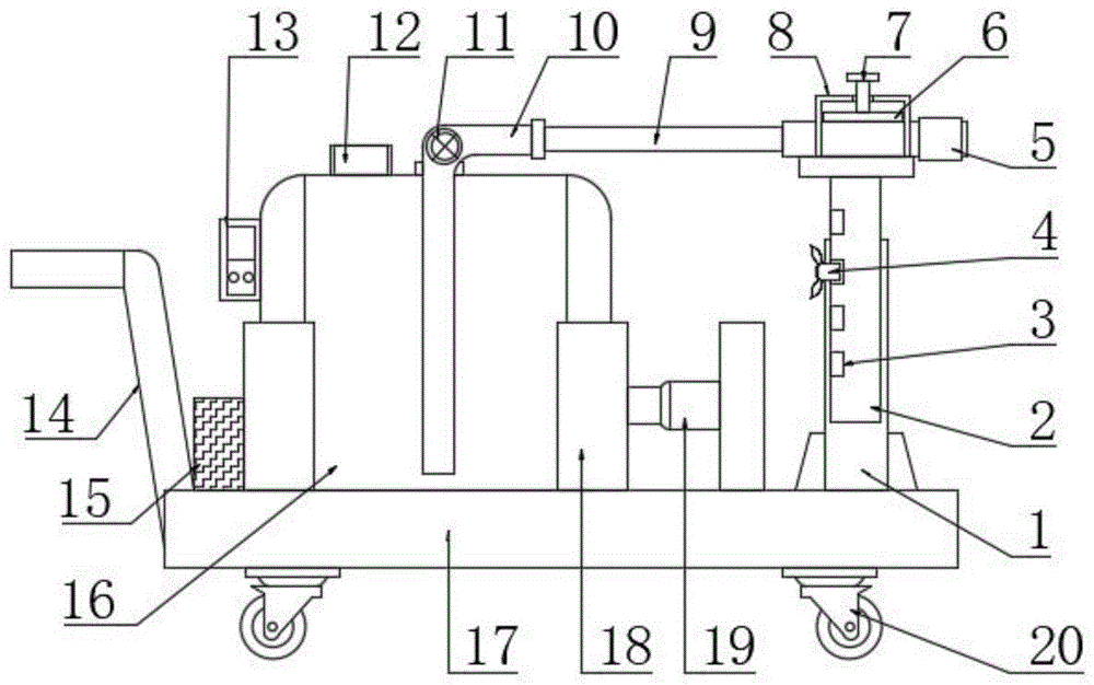 一种建筑用建筑物内可移动的灭火设备及移动轨道的制作方法