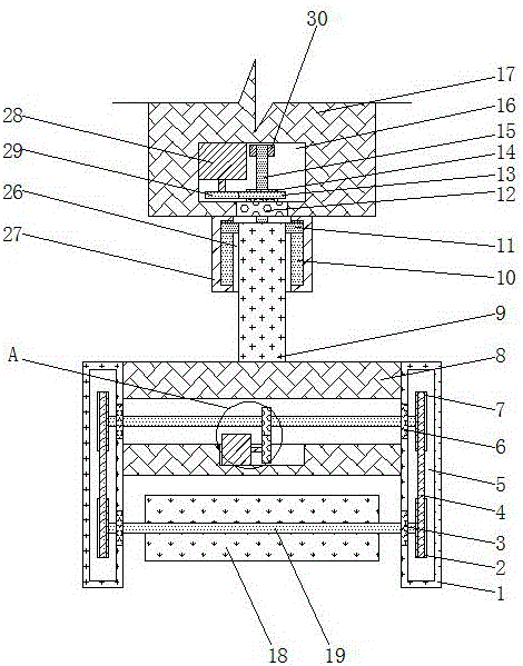 一种纺织用悬空卷布机装置的制作方法