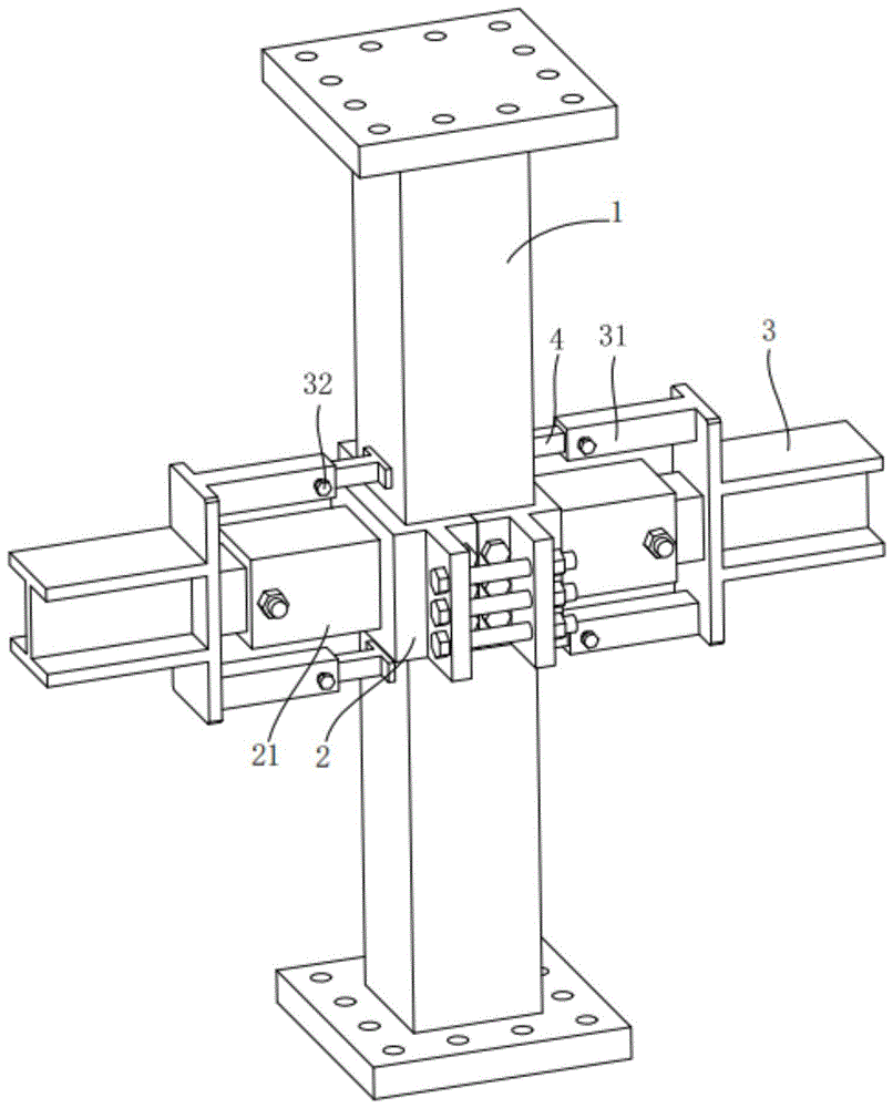 一种装配式梁柱连接装置及其建筑钢结构的制作方法