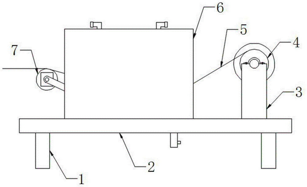 一种阻燃胶带定型用胶带冷却装置的制作方法