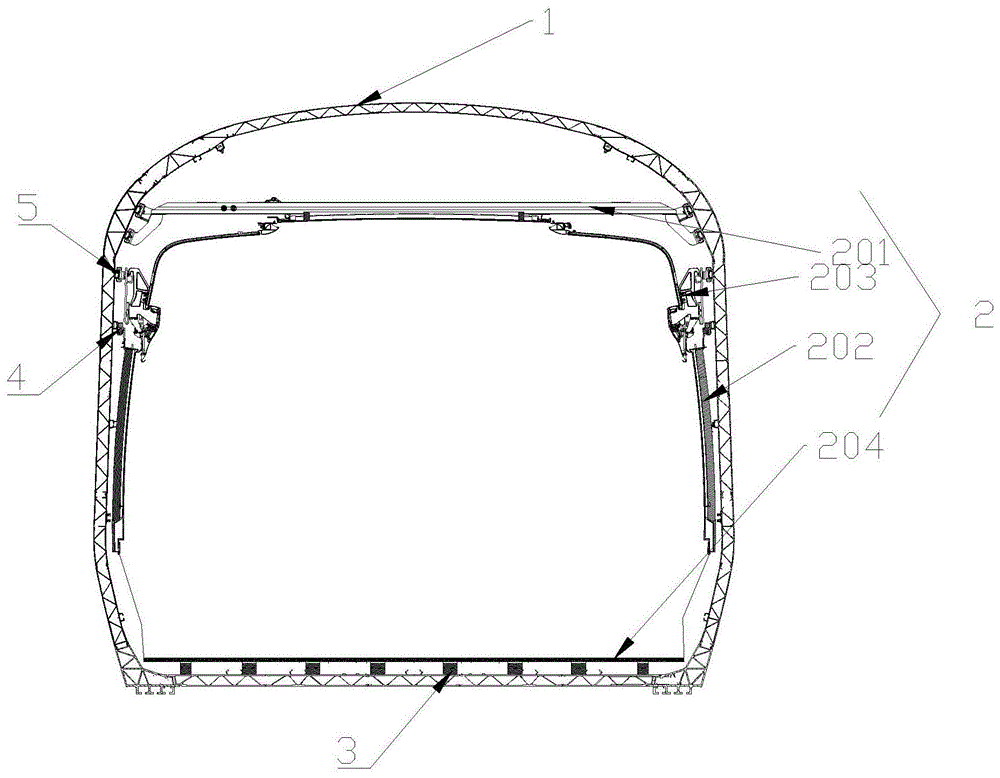 一种高速列车全隔离式减振降噪车体的制作方法