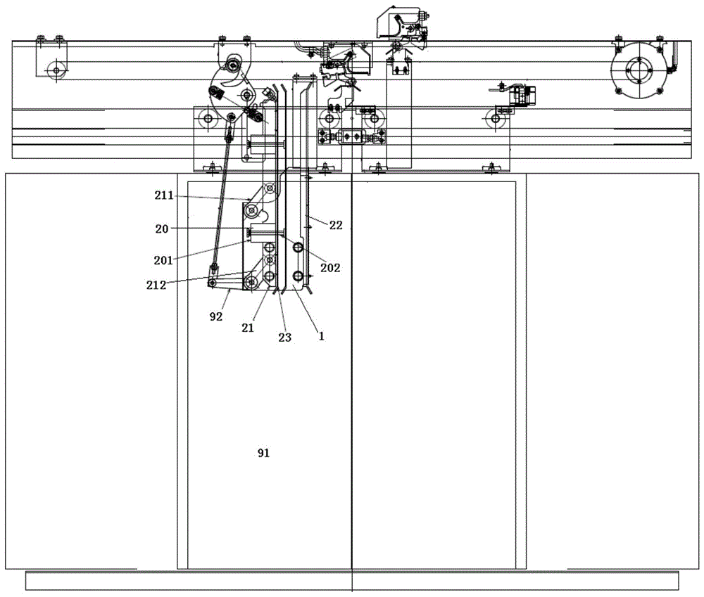 电梯轿门开关门装置的制作方法