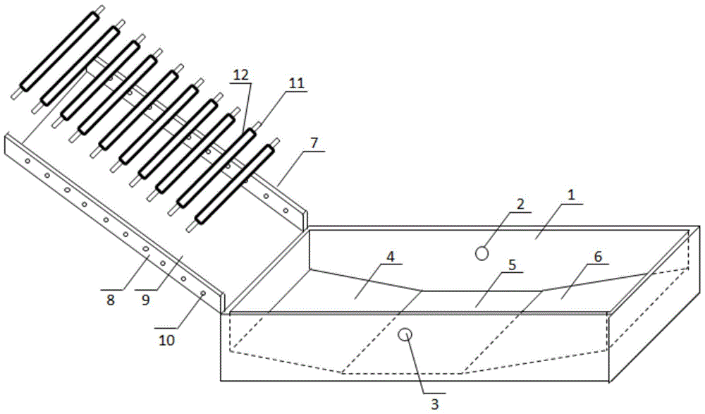 汽车尾板生产用洗槽滑道结构的制作方法