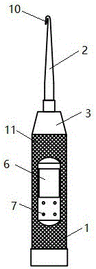 一种智能计数的钩针柄的制作方法