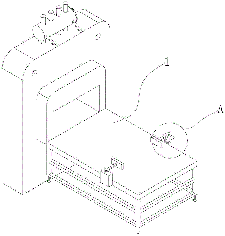 一种木板加工用框架式热压机送料机构的制作方法