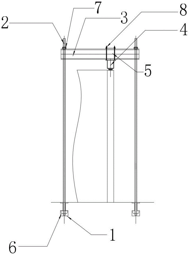 反力井中不同尺寸管片的竖向加载装置的制作方法