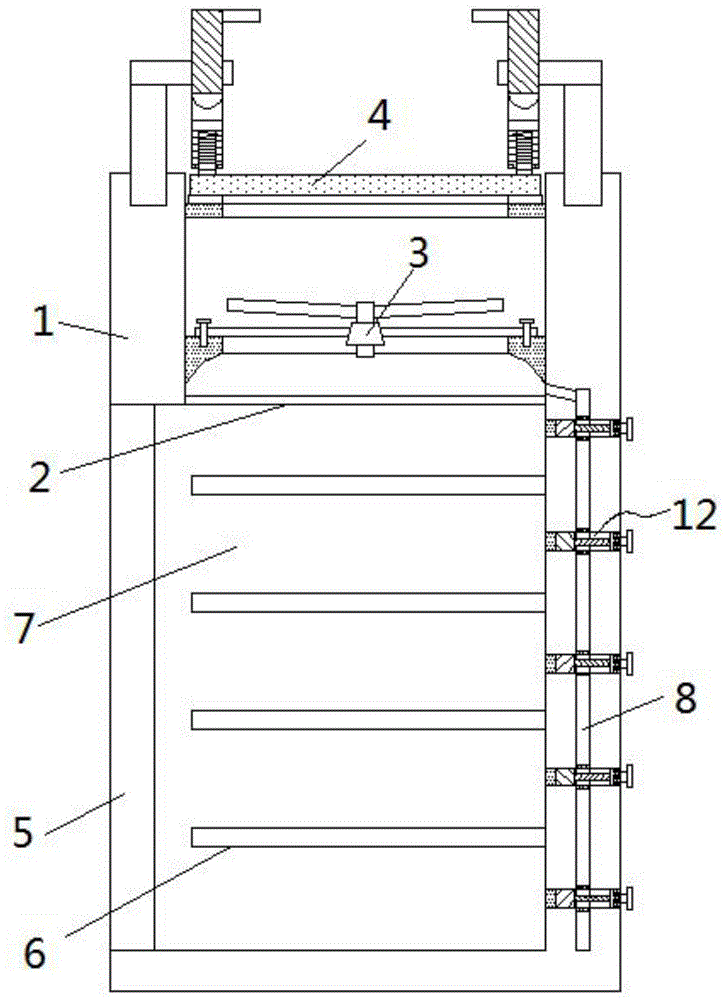 一种手动调节布风的净气型试剂柜的制作方法