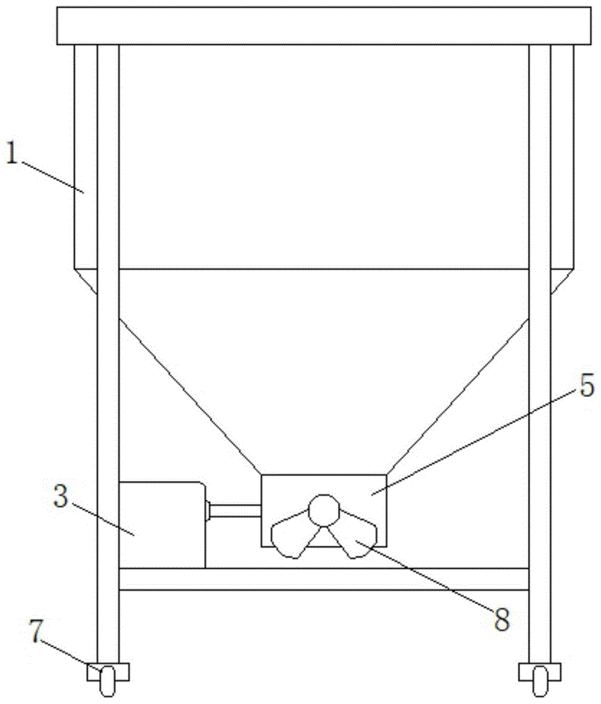 一种移动式料斗遥控控制开合装置的制作方法