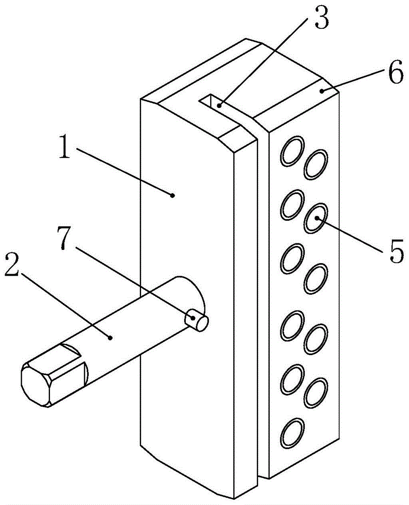 一种用于内引脚接合机的单排顶针座装置的制作方法