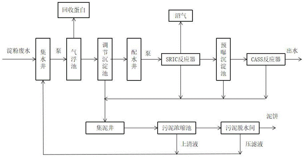 一种淀粉废水处理系统的制作方法